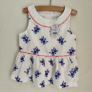 NWT - Janie & Jack peplum top